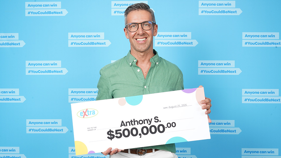 BCLC Extra winner Anthony S.