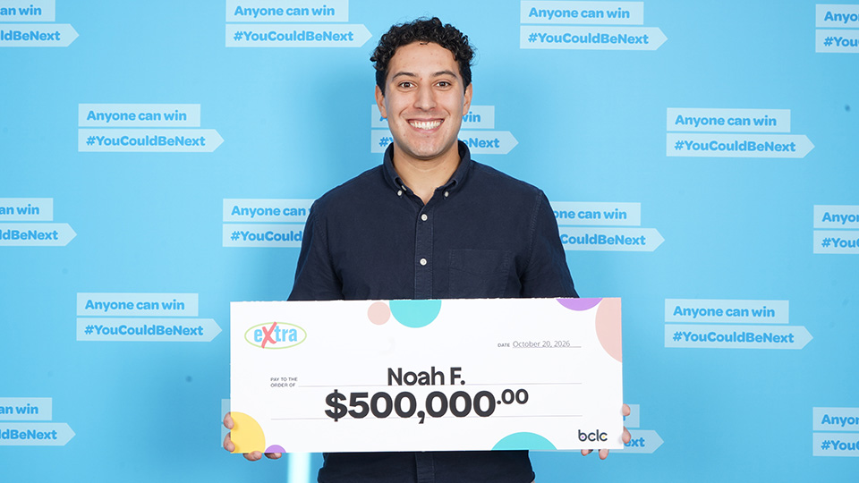 BCLC Extra winner Noah F.