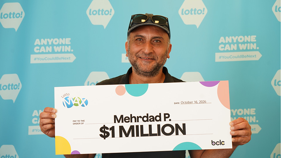 BCLC Lotto Max winner Mehrdad P.
